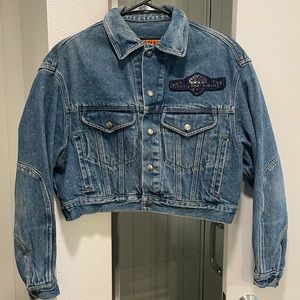 Vintage Calvin Klein cropped denim jacket